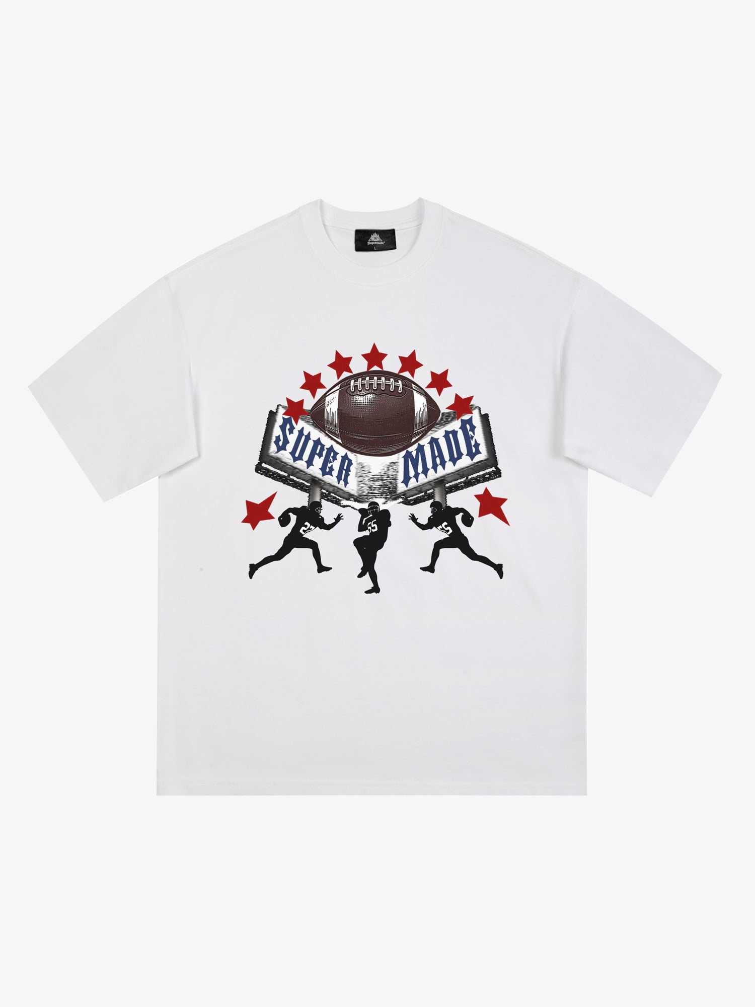 Super Bowl Football Print T-Shirt 