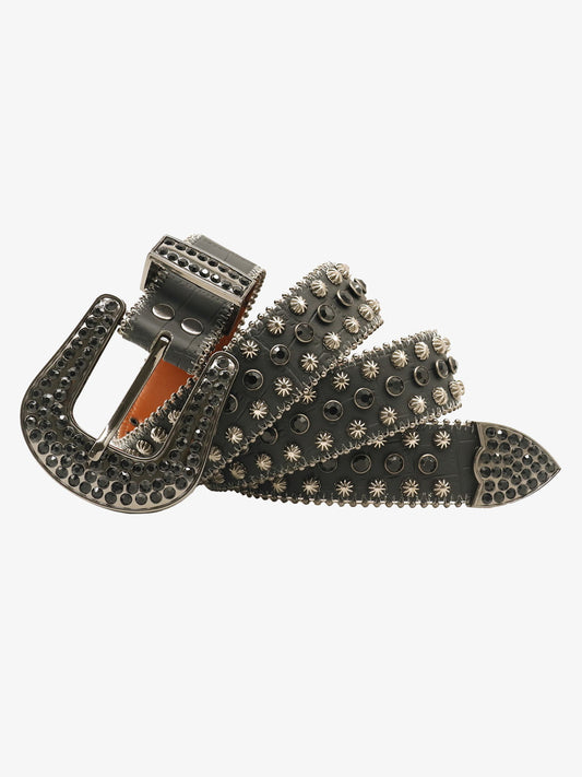 Street Rhinestone Studded Belt 