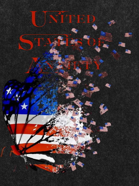 Orginal Street Broken Phantom Butterfly Independence Day T-shirt 