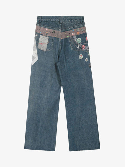 Street Washed Cleanfit Straight Jeans 