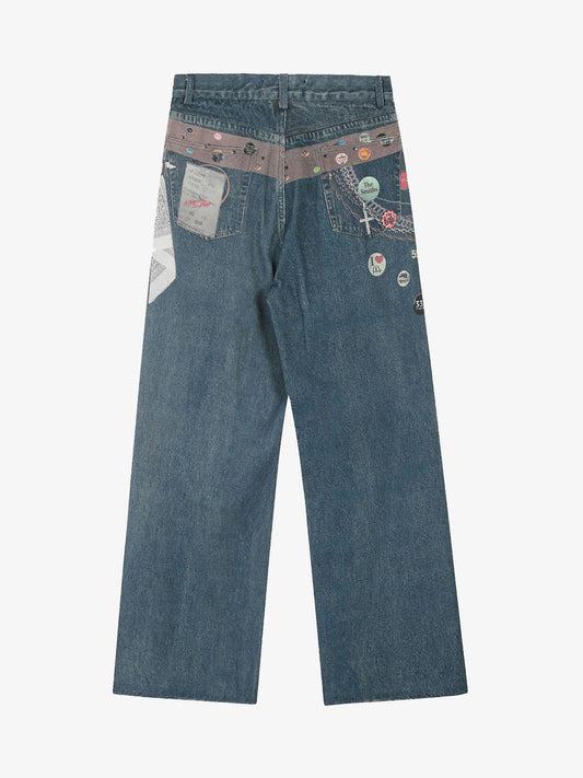 Street Washed Cleanfit Straight Jeans 