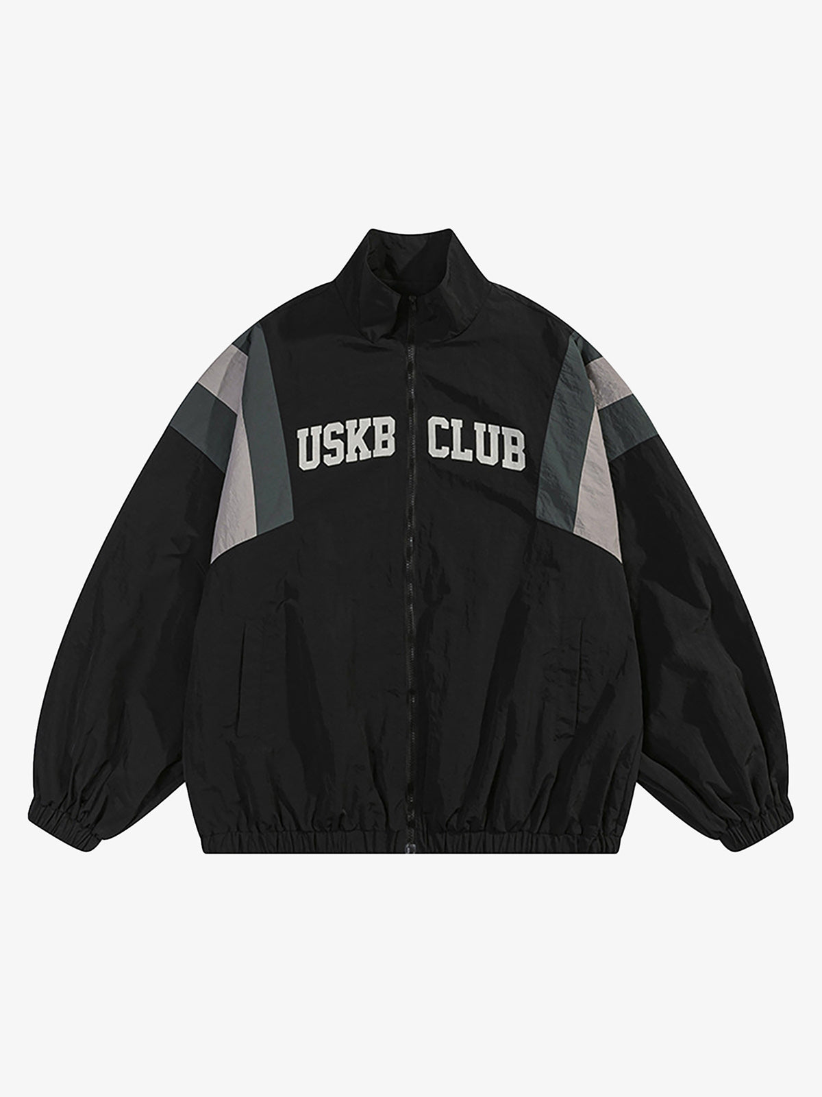 Thesupermade Patchwork Contrasting Windbreaker Jacket 
