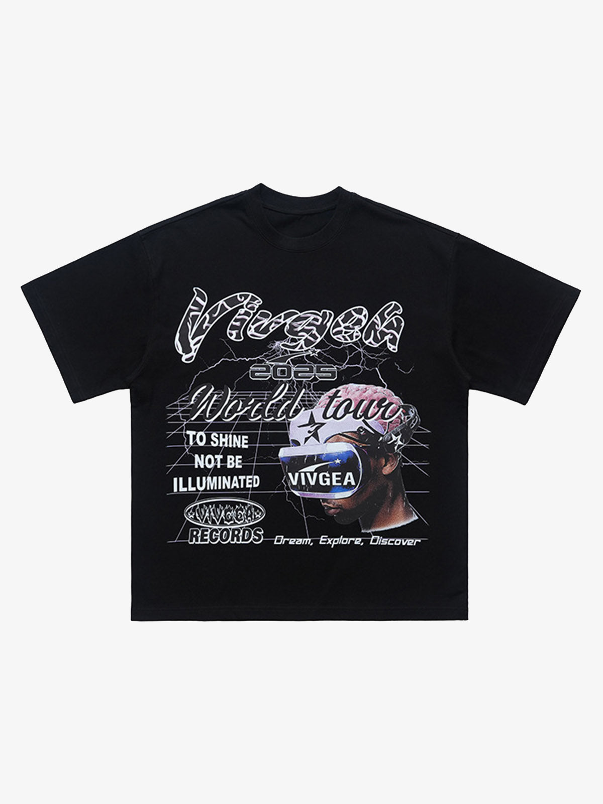 Retro Sci-Fi Graphic T-Shirt 