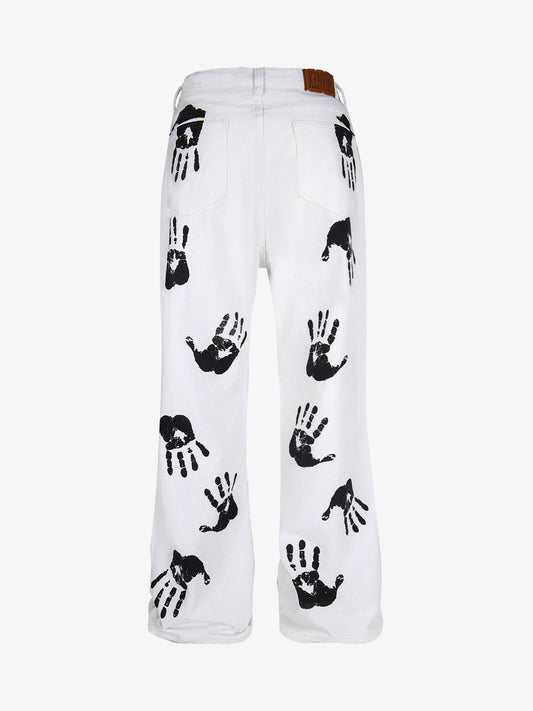 Palm Print Cleanfit Casual Pants 