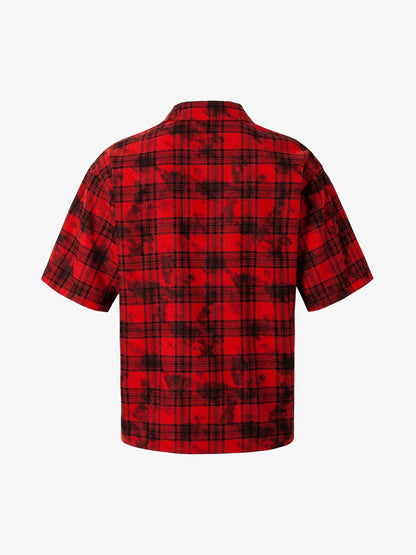 Street Creative Pin Print Plaid Shirt 