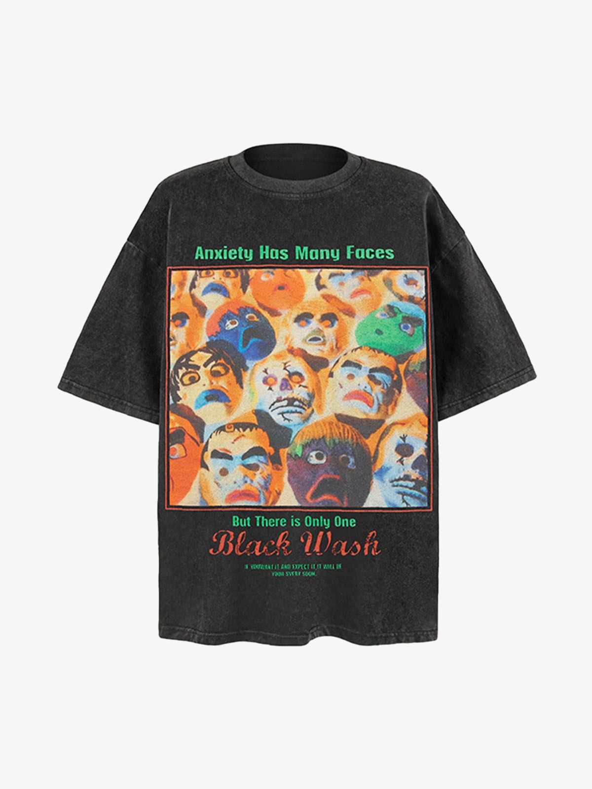 Protrait Graffiti Crew Neck T-Shirt 