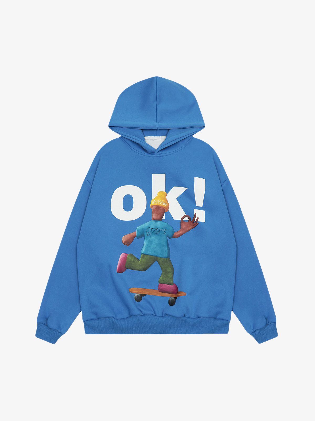 Thesupermade Skateboard Character Printed Hoodie - 2322 