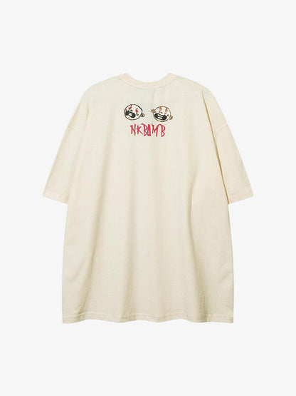 Thesupermade Anime Character Printed T-shirt - 1702 