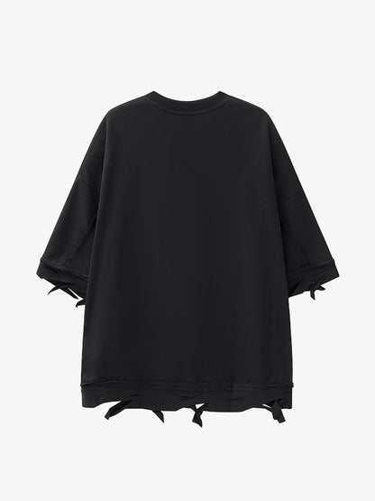 Thesupermade Chain Decorated Oversized T-Shirt - 2278 