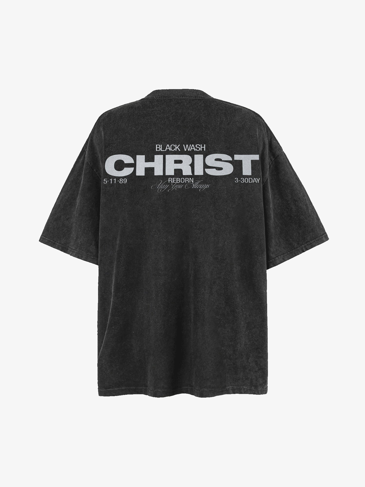Thesupermade Washed Shadow Butterfly Street Rap T-Shirt 