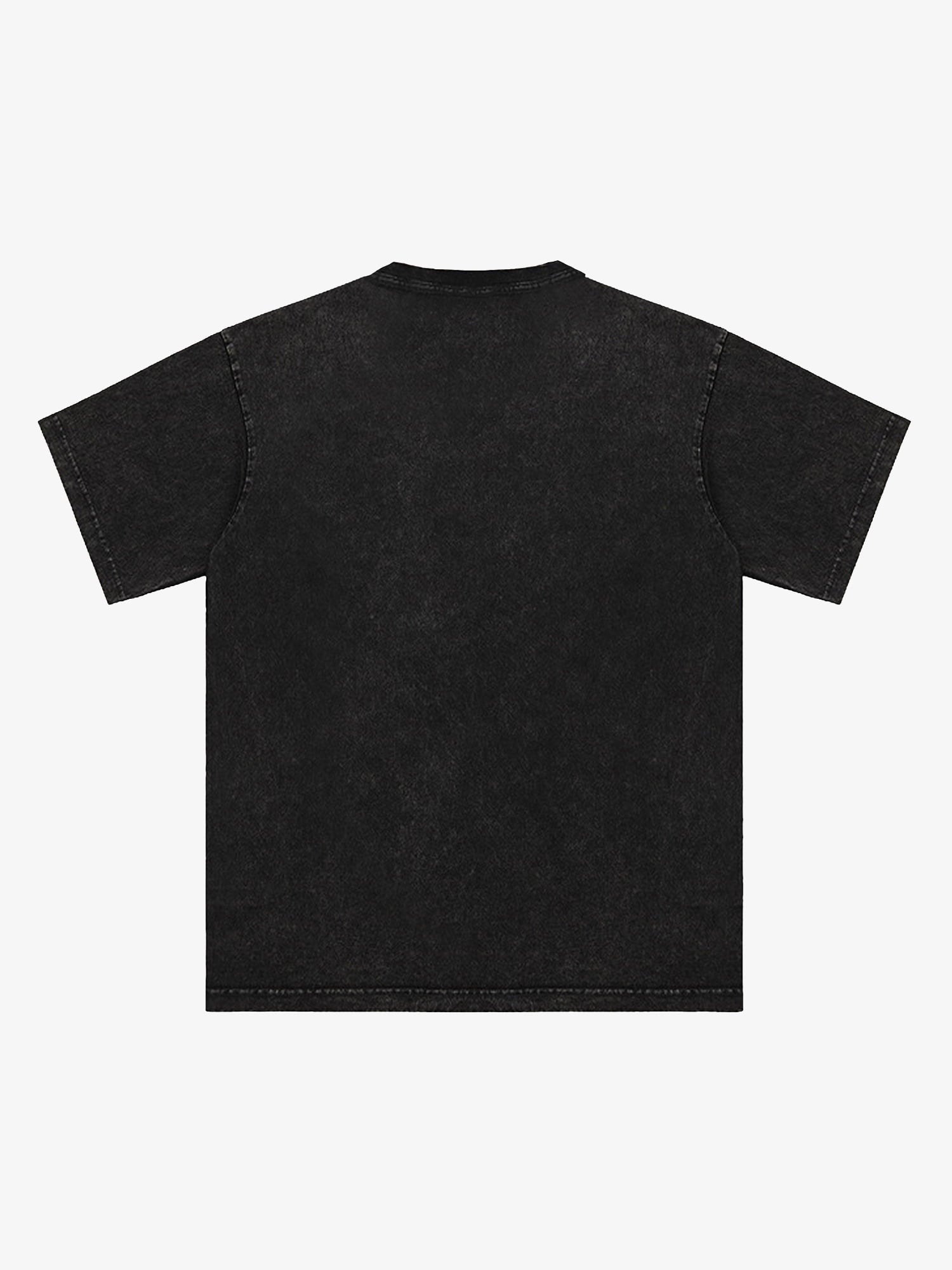 Thesupermade Washed Distressed Print T-shirt 