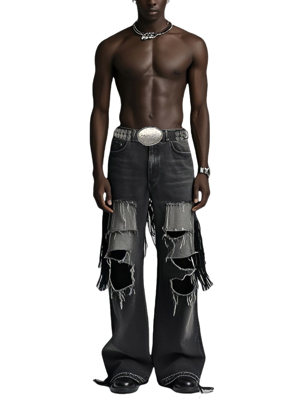 Retro Rivet Punk Style Belt 