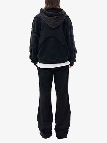 Thesupermade Washed Splicing Hoodie - 1985 