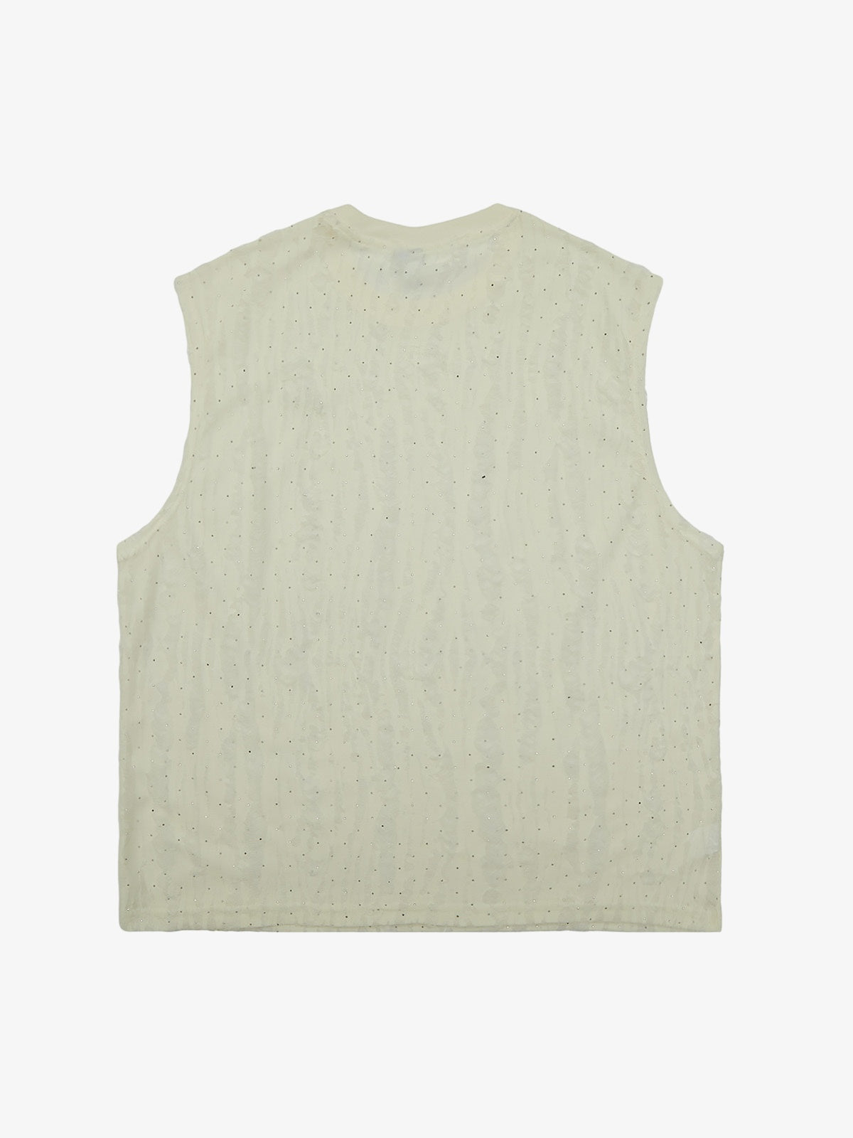 Thesupermade High Street Worn Design Diamond Texture Vest 