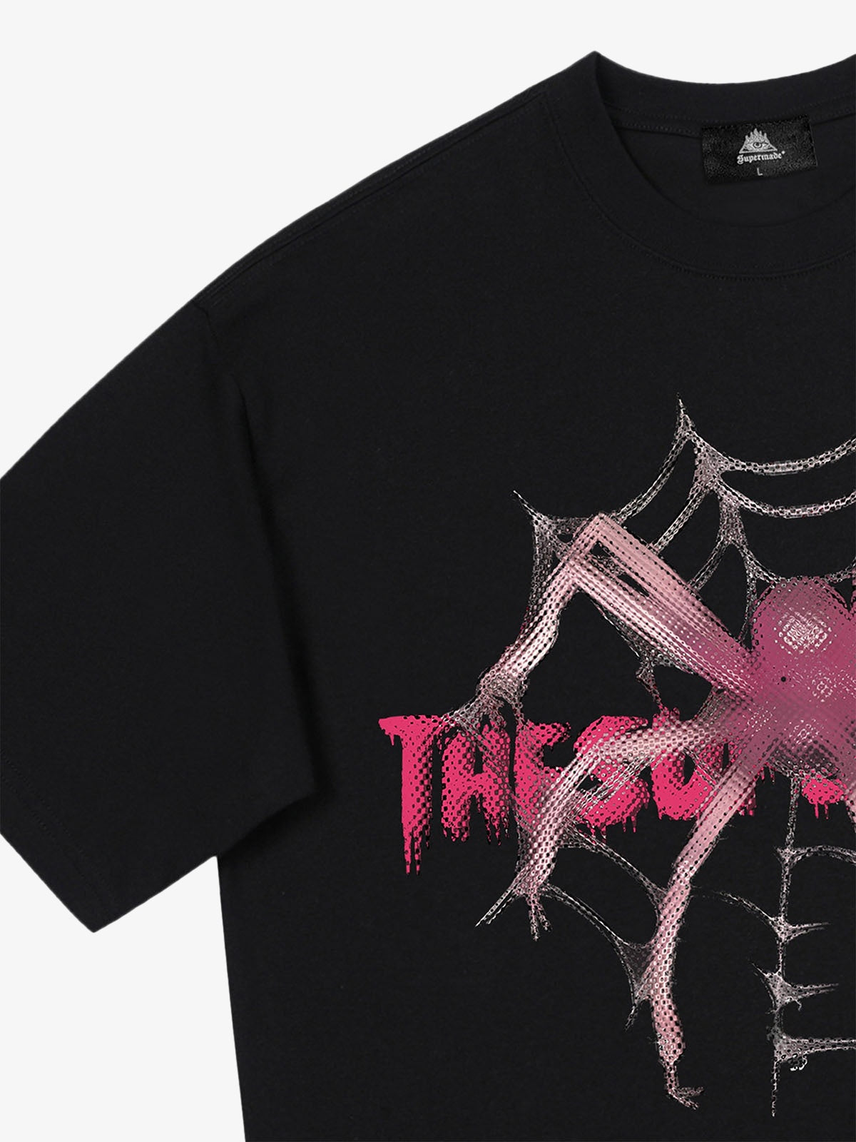 Thesupermade Pink Diamond Spider Hip Hop T-shirt 