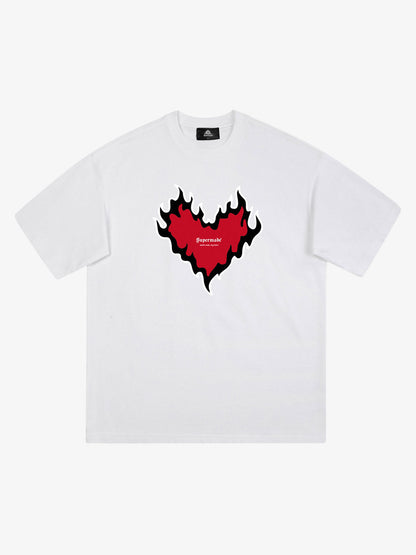 Thesupermade Heart Print T-shirt 
