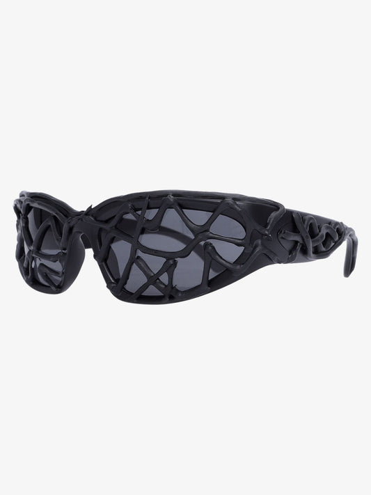 Futuristic Wavy Frame Sunglasses 