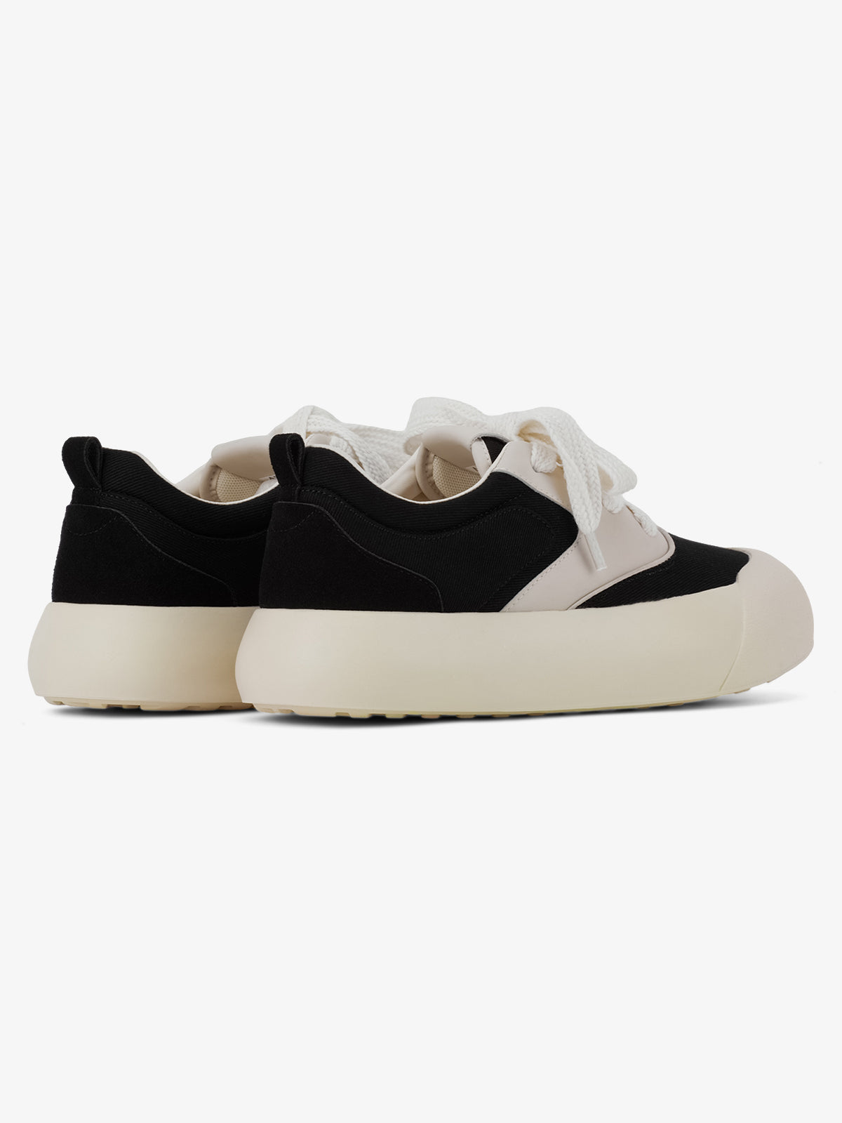 Thesupermade Chunky Round-Toe Color-Block Rap Sneakers 