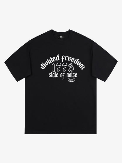 Original 1776 Lettering Print T-shirt 