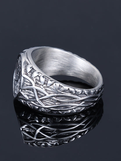 Tree Of Life Vine Stainless Steel Ring 