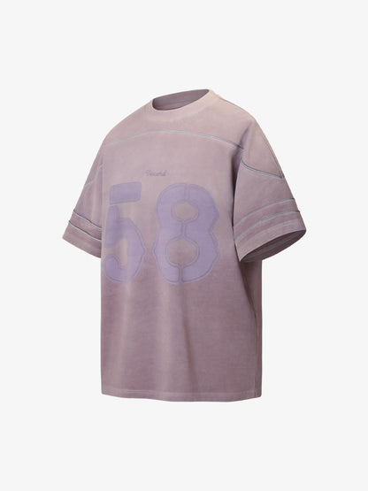 Washed Jersey Welt Stitching T-shirt 