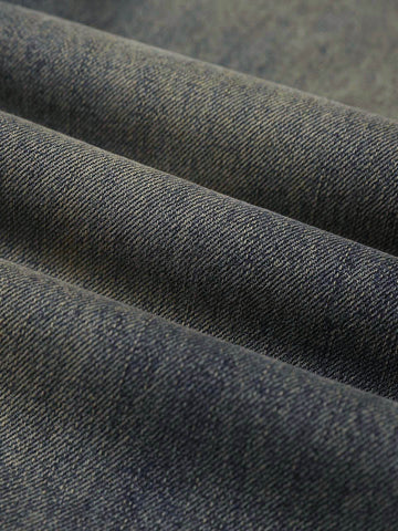 Washed Dirty-Dye Straight Jeans - 2352 