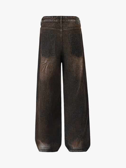 Thesupermade Washed Ripped Baggy Jeans 