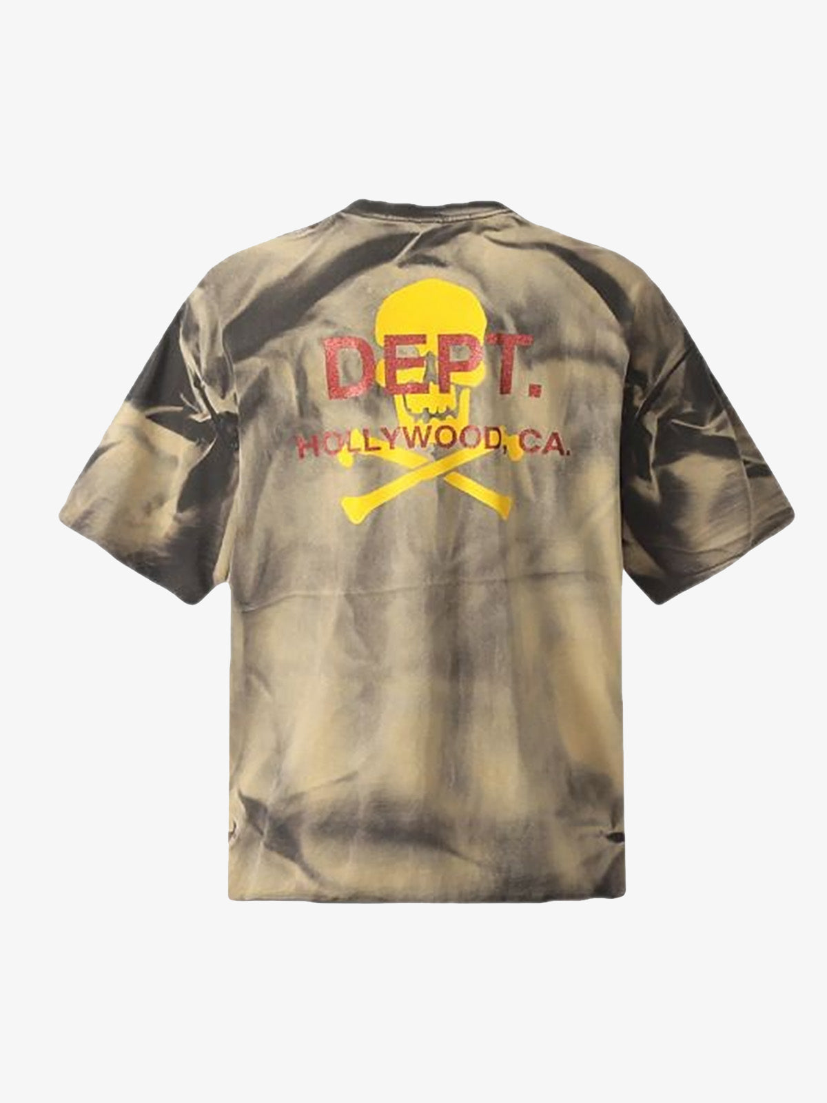 Tie-Dye Skull Print T-Shirt 