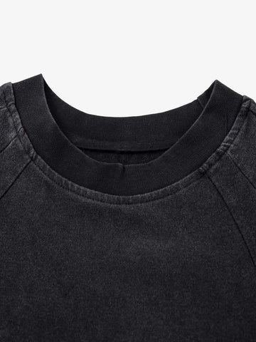 Deconstruction Split Embroidered T-shirt 
