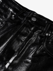 Thesupermade Glossy Patent Leather Flare Pants - 2396 