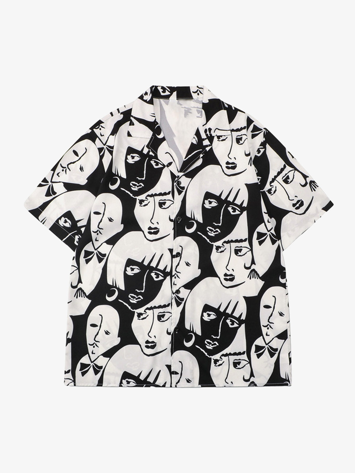 Multi-Face Print Summer Short Set 
