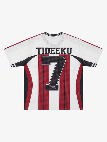Stylish Striped Sports Jersey T-Shirt 
