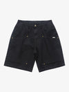 Retro Structured  Design Cargo Shorts 