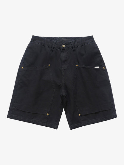 Retro Structured  Design Cargo Shorts 