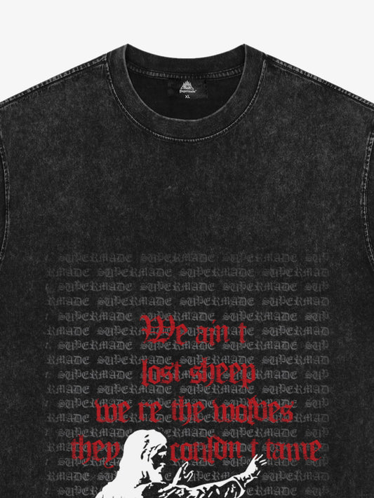 Bold Graphic Slogan T-Shirt 