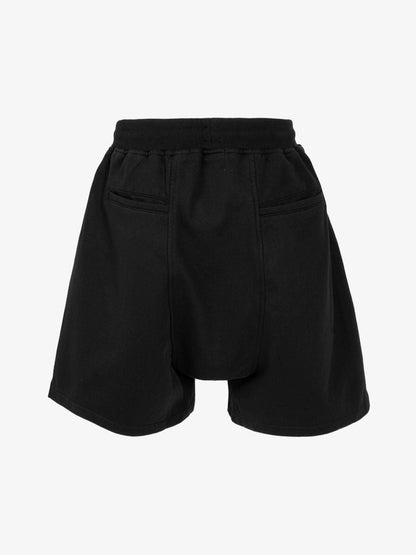 Retro Functional Zipper Slit Jort 