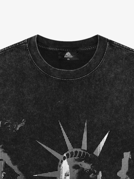 Original Statue of Liberty Independence Day T-shirt 