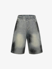 Heavy Diamond Drawstring Denim Jorts 