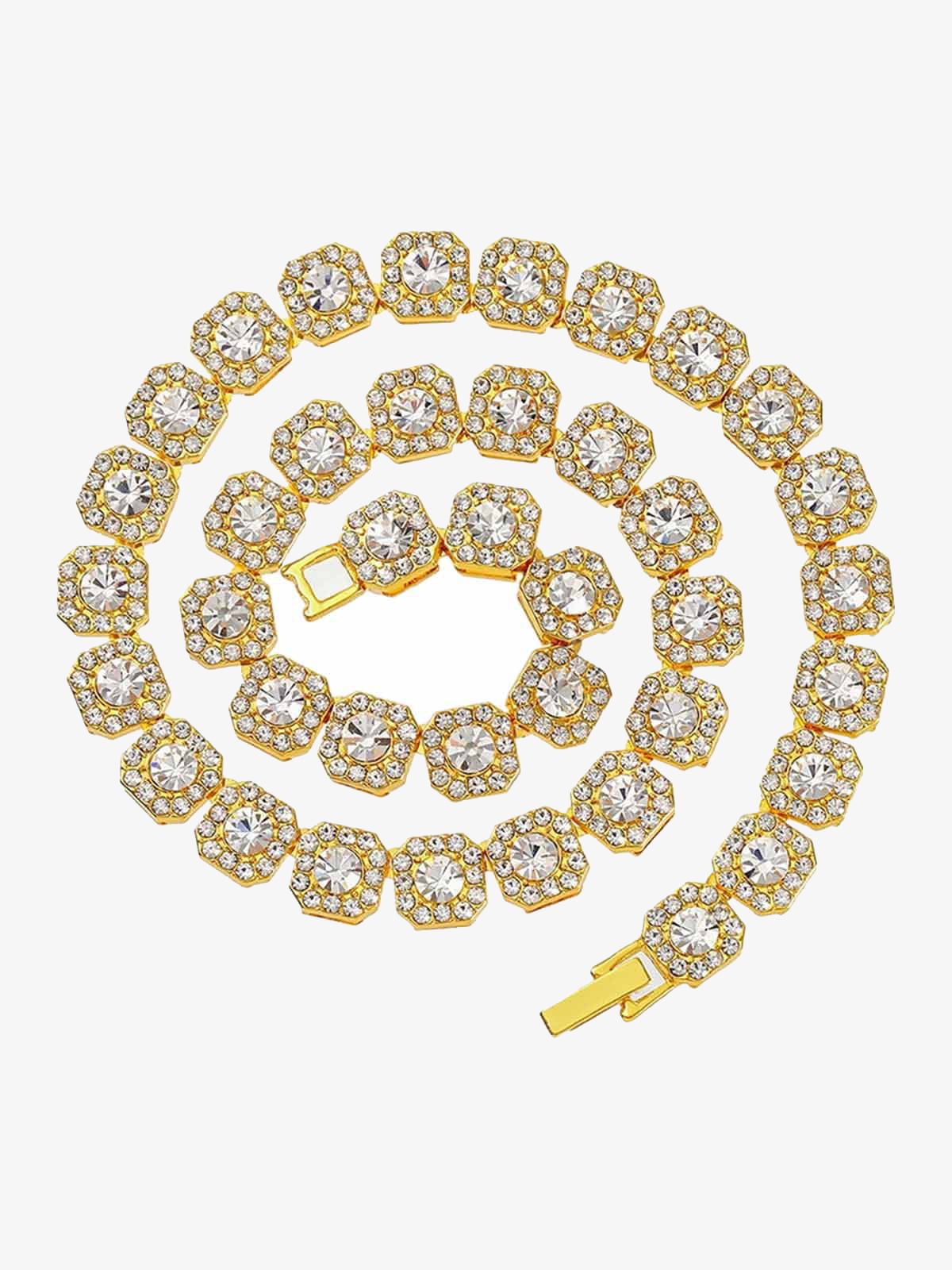 Thesupermade Round Diamond Cuban Necklace 