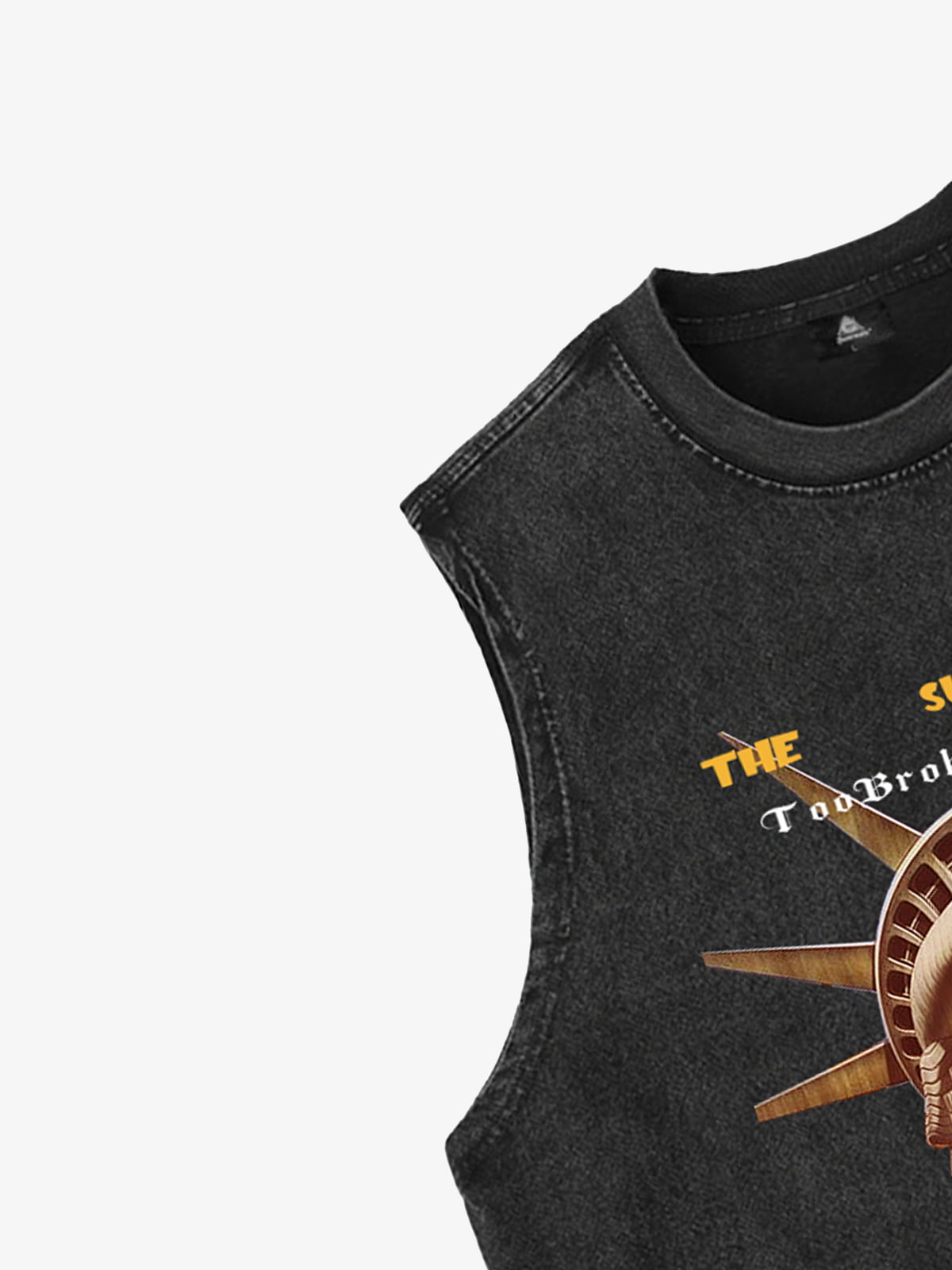 Original Fun Graffiti Print Vest Unique Graphic Tank Top 