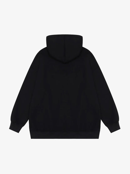 Thesupermade Blur Graphic Chain Hooded Sweatshirt 