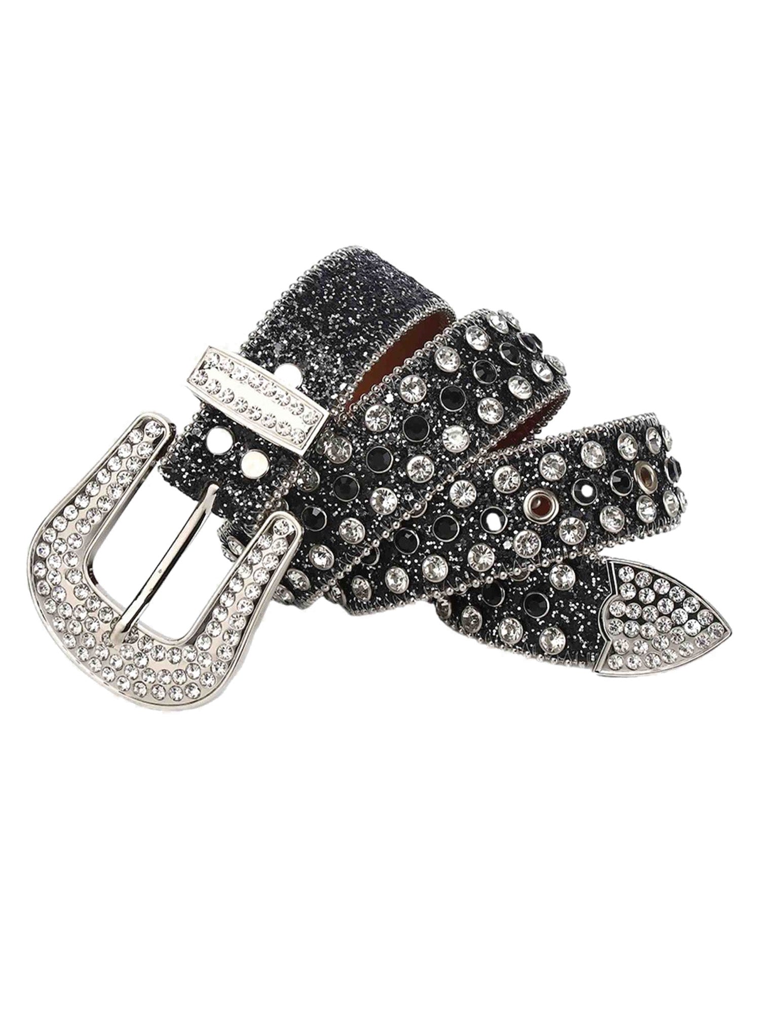 Studded Rhinestone Hip Hop Belt | Thesupermade®