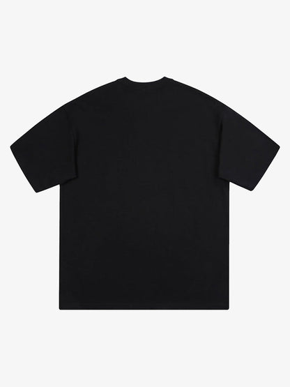 Thesupermade Hip Hop Cartoon Character Print T-shirt 