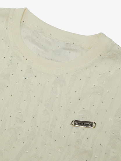 Thesupermade High Street Worn Design Diamond Texture Vest 