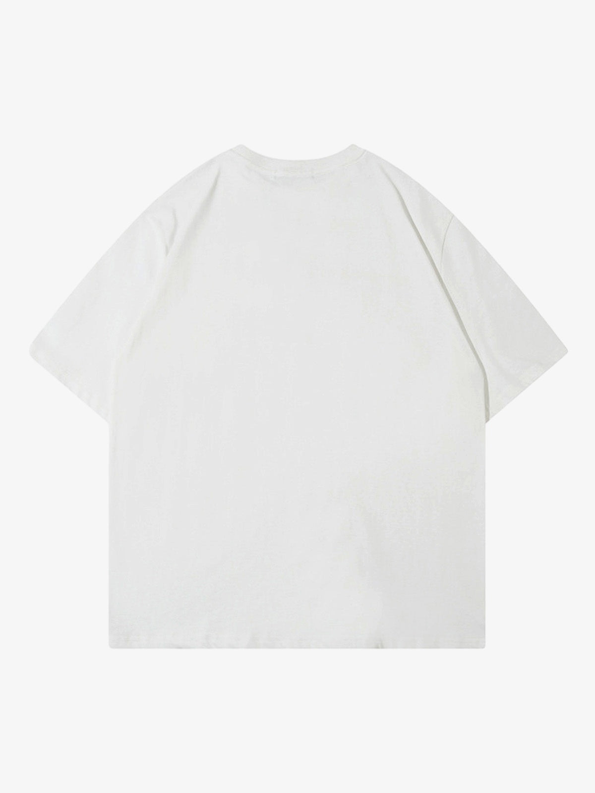 Thesupermade High Street Motorcycle Print Asymmetric T-shirt 