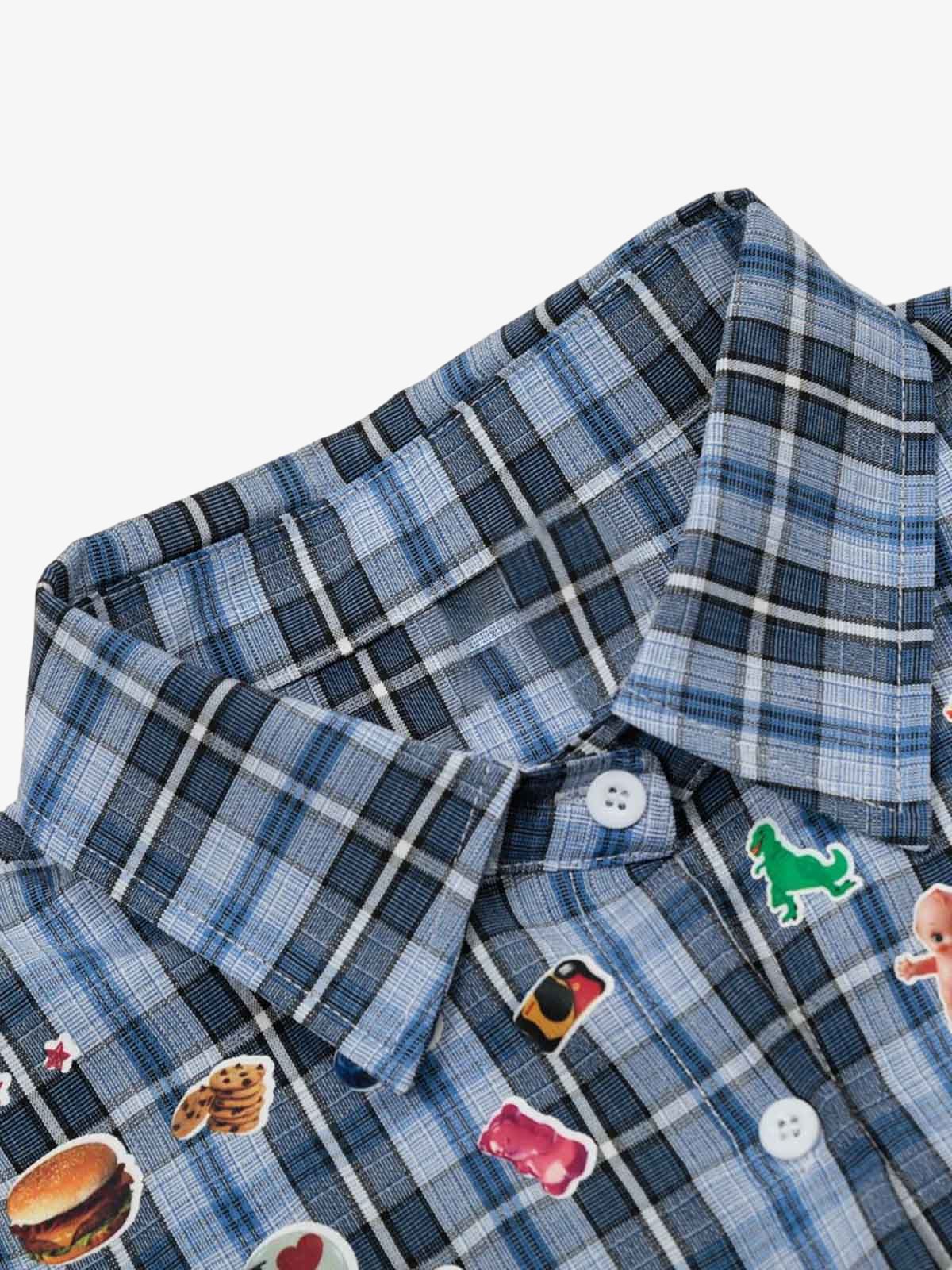 Street Retro Cleanfit Plaid Shirt 