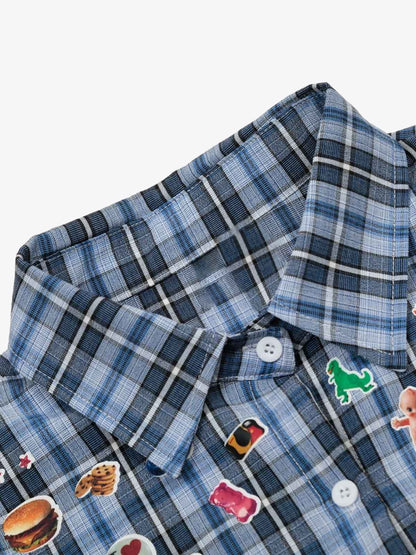 Street Retro Cleanfit Plaid Shirt 