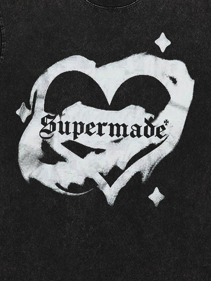 Thesupermade American Niche Love Design T-shirt 