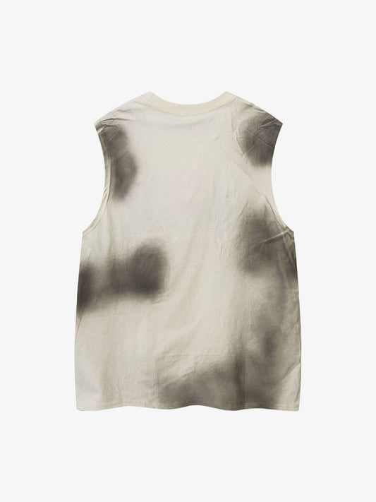 Letter Patchwork Gradient Tank Top 