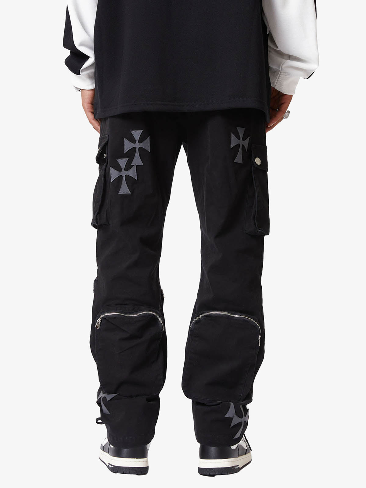 Thesupermade Cross Printed Multi-Pocket Casual Pants - 1959 